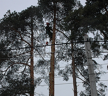 валка со сбросом частей